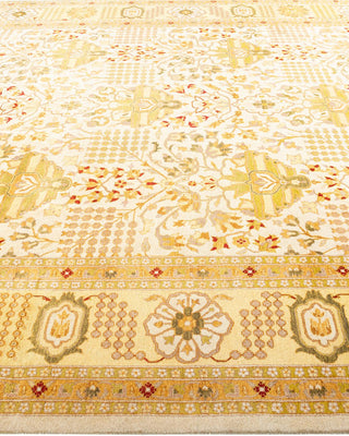 Traditional Mogul Ivory Wool Area Rug 8' 1" x 10' 2" - Solo Rugs