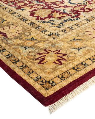 Traditional Mogul Red Wool Area Rug 8' 1" x 10' 3" - Solo Rugs