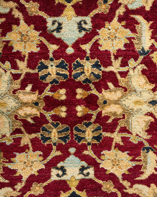 Traditional Mogul Red Wool Area Rug 8' 1" x 10' 3" - Solo Rugs