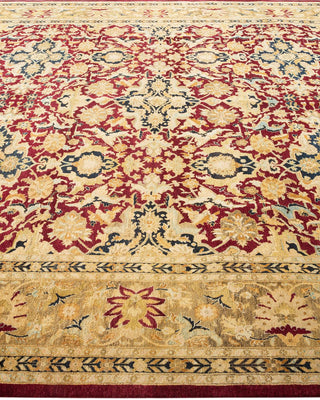 Traditional Mogul Red Wool Area Rug 8' 1" x 10' 3" - Solo Rugs