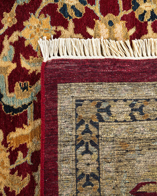 Traditional Mogul Red Wool Area Rug 8' 1" x 10' 3" - Solo Rugs