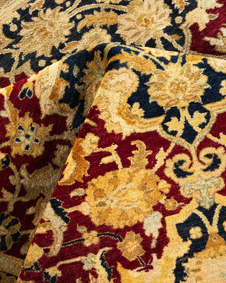 Traditional Mogul Red Wool Area Rug 8' 1" x 10' 3" - Solo Rugs