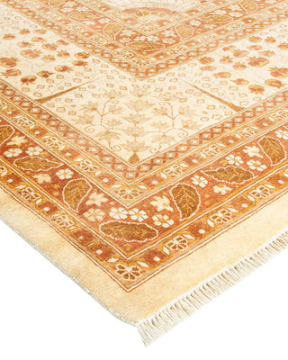 Traditional Mogul Ivory Wool Area Rug 8' 2" x 10' 4" - Solo Rugs