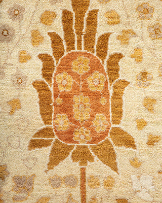 Traditional Mogul Ivory Wool Area Rug 8' 2" x 10' 4" - Solo Rugs