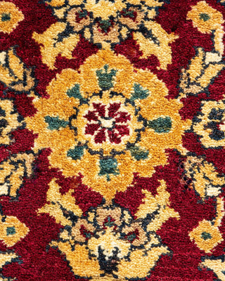 Traditional Mogul Red Wool Area Rug 8' 2" x 10' 3" - Solo Rugs