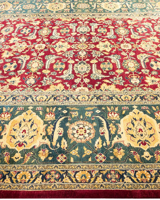 Traditional Mogul Red Wool Area Rug 8' 2" x 10' 3" - Solo Rugs