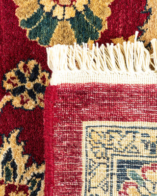Traditional Mogul Red Wool Area Rug 8' 2" x 10' 3" - Solo Rugs