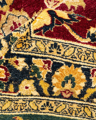Traditional Mogul Red Wool Area Rug 8' 2" x 10' 3" - Solo Rugs