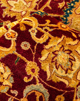 Traditional Mogul Red Wool Area Rug 6' 1" x 8' 7" - Solo Rugs