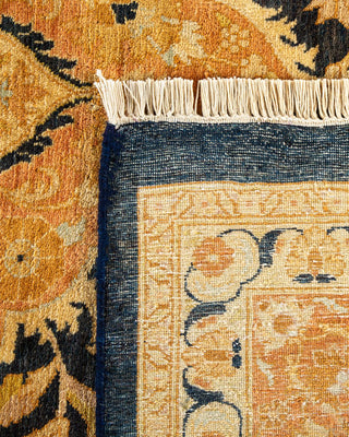 Traditional Mogul Blue Wool Area Rug 8' 1" x 10' 1" - Solo Rugs