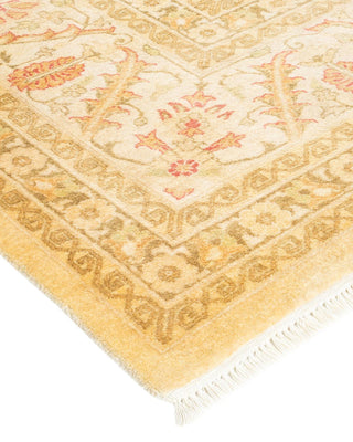 Traditional Mogul Ivory Wool Area Rug 8' 1" x 10' 2" - Solo Rugs