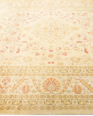 Traditional Mogul Ivory Wool Area Rug 8' 1" x 10' 2" - Solo Rugs