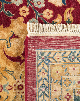 Traditional Mogul Purple Wool Area Rug 8' 2" x 10' 0" - Solo Rugs