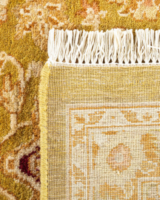 Traditional Mogul Green Wool Area Rug 8' 2" x 10' 1" - Solo Rugs