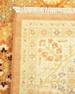 Traditional Mogul Brown Wool Area Rug 6' 3" x 9' 2" - Solo Rugs