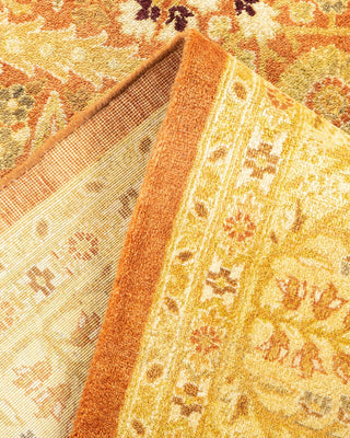 Traditional Mogul Brown Wool Area Rug 6' 3" x 9' 2" - Solo Rugs