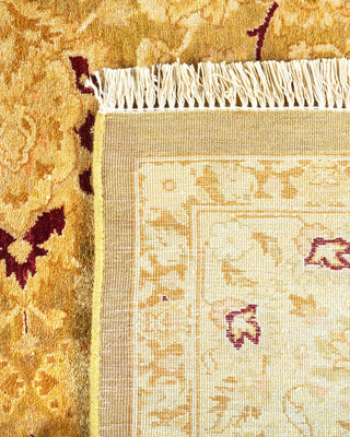 Traditional Mogul Green Wool Area Rug 6' 2" x 8' 10" - Solo Rugs