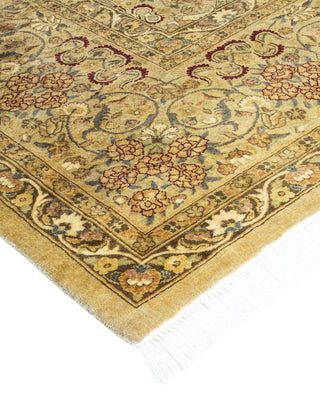 Traditional Mogul Ivory Wool Area Rug 8' 2" x 9' 10" - Solo Rugs