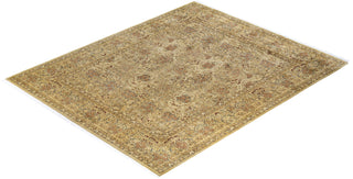 Traditional Mogul Ivory Wool Area Rug 8' 2" x 9' 10" - Solo Rugs