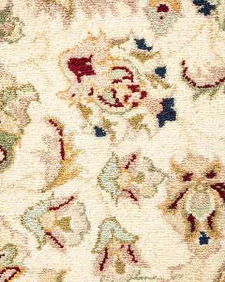 Traditional Mogul Ivory Wool Area Rug 9' 2" x 11' 10" - Solo Rugs
