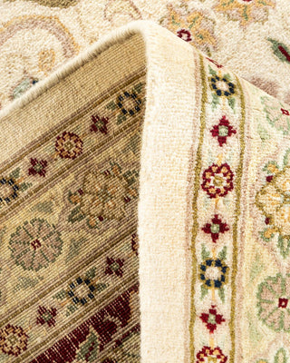 Traditional Mogul Ivory Wool Area Rug 9' 2" x 11' 10" - Solo Rugs