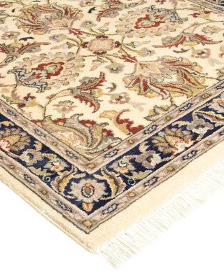 Traditional Mogul Ivory Wool Runner 2' 6" x 10' 7" - Solo Rugs