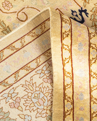 Traditional Mogul Ivory Wool Area Rug 8' 3" x 10' 3" - Solo Rugs