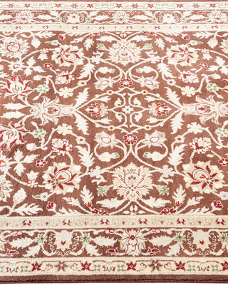 Traditional Mogul Brown Wool Area Rug 3' 1" x 5' 4" - Solo Rugs