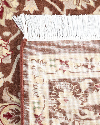 Traditional Mogul Brown Wool Area Rug 3' 1" x 5' 4" - Solo Rugs