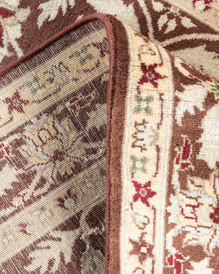 Traditional Mogul Brown Wool Area Rug 3' 1" x 5' 4" - Solo Rugs