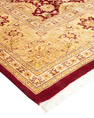 Traditional Mogul Red Wool Area Rug 8' 0" x 10' 4" - Solo Rugs