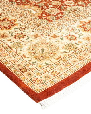 Traditional Mogul Red Wool Area Rug 8' 2" x 10' 4" - Solo Rugs