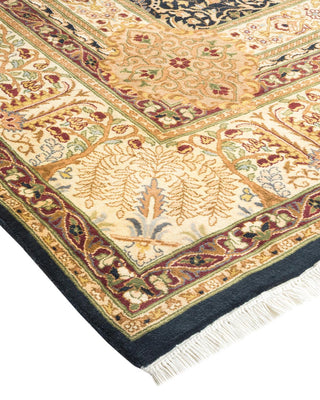 Traditional Mogul Black Wool Runner 6' 1" x 15' 4" - Solo Rugs