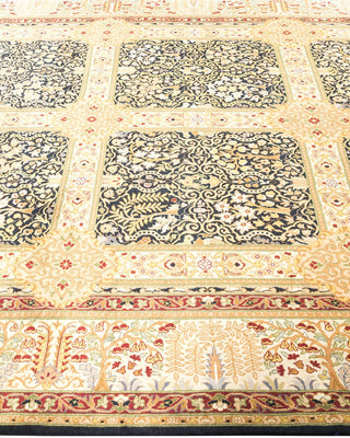 Traditional Mogul Black Wool Runner 6' 1" x 15' 4" - Solo Rugs