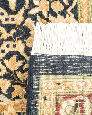 Traditional Mogul Black Wool Runner 6' 1" x 15' 4" - Solo Rugs