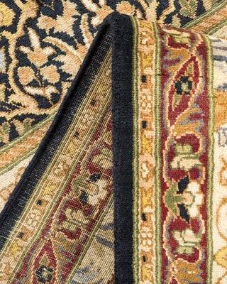 Traditional Mogul Black Wool Runner 6' 1" x 15' 4" - Solo Rugs