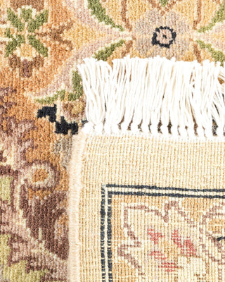 Traditional Mogul Yellow Wool Runner 6' 3" x 13' 10" - Solo Rugs