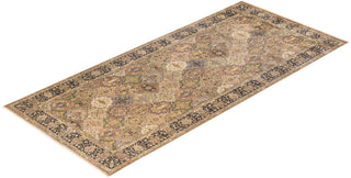 Traditional Mogul Yellow Wool Runner 6' 3" x 13' 10" - Solo Rugs