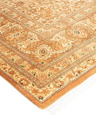 Traditional Mogul Brown Wool Area Rug 5' 2" x 7' 8" - Solo Rugs