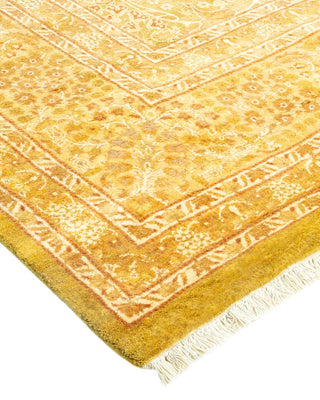Traditional Mogul Green Wool Area Rug 8' 3" x 10' 6" - Solo Rugs
