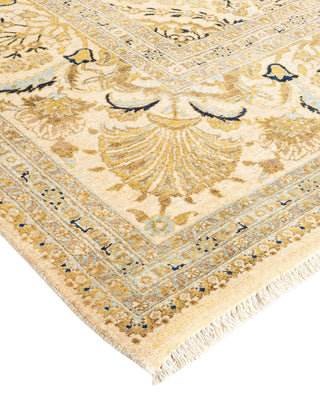 Traditional Mogul Ivory Wool Area Rug 8' 2" x 9' 7" - Solo Rugs