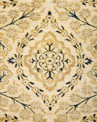 Traditional Mogul Ivory Wool Area Rug 8' 2" x 9' 7" - Solo Rugs