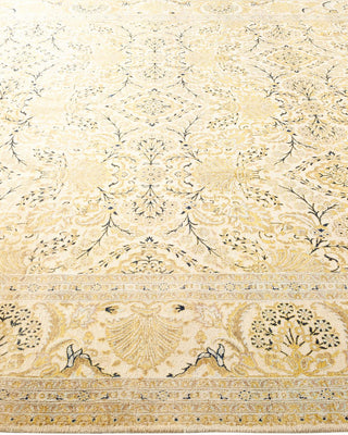 Traditional Mogul Ivory Wool Area Rug 8' 2" x 9' 7" - Solo Rugs