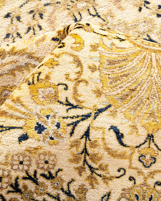 Traditional Mogul Ivory Wool Area Rug 8' 2" x 9' 7" - Solo Rugs