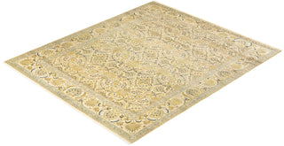 Traditional Mogul Ivory Wool Area Rug 8' 2" x 9' 7" - Solo Rugs