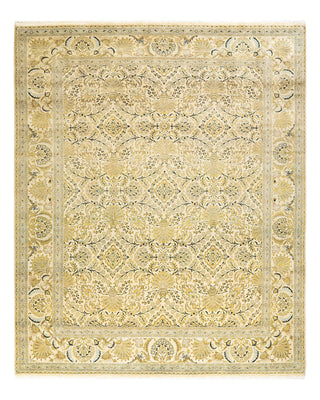 Traditional Mogul Ivory Wool Area Rug 8' 2" x 9' 7" - Solo Rugs