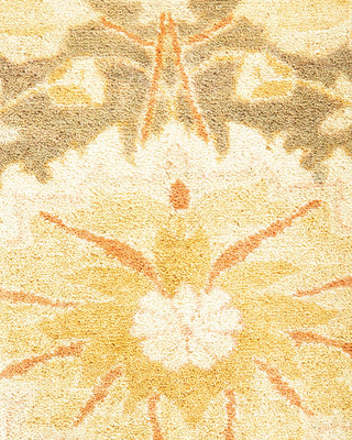 Traditional Mogul Green Wool Area Rug 8' 0" x 10' 2" - Solo Rugs