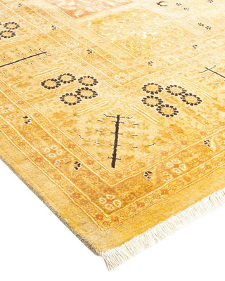 Traditional Mogul Ivory Wool Runner 8' 2" x 14' 5" - Solo Rugs