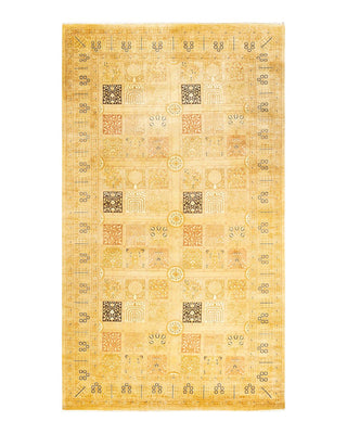 Traditional Mogul Ivory Wool Runner 8' 2" x 14' 5" - Solo Rugs