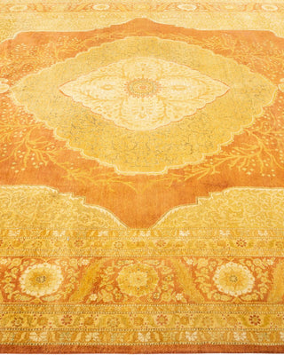 Traditional Mogul Brown Wool Area Rug 8' 0" x 10' 7" - Solo Rugs